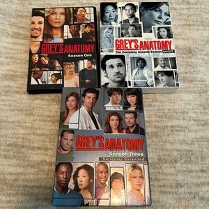 Grey's Anatomy DVD Set - Red, Black, White Covers